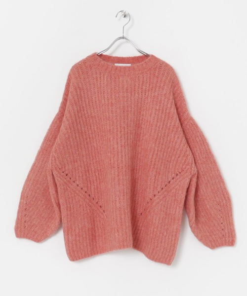 Couleur Meler(クルールメリー)の「Couleur Meler オクユウカ 畦ボリュームニットプルオーバー(ニット/セーター・レディース・ブラウン/パープル/オレンジ・FREE)」の18枚目の写真