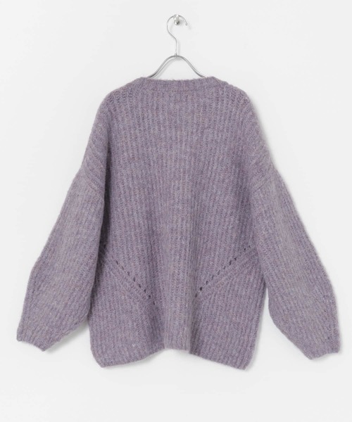 Couleur Meler(クルールメリー)の「Couleur Meler オクユウカ 畦ボリュームニットプルオーバー(ニット/セーター・レディース・ブラウン/パープル/オレンジ・FREE)」の7枚目の写真