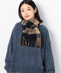 Purple&Yellow | 大判チェック ストール(ストール/ショール)