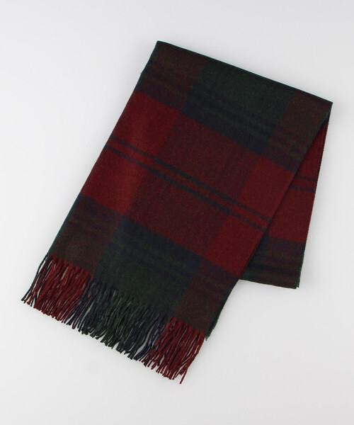 Purple&Yellow（パープルアンドイエロー）の「大判チェック ストール（ストール/ショール・メンズ・ボルドー/ネイビー/ベージュ・FREE）」の9枚目の写真