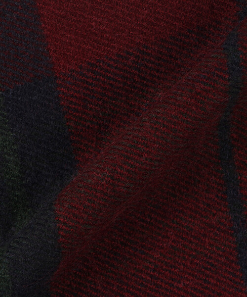 Purple&Yellow（パープルアンドイエロー）の「大判チェック ストール（ストール/ショール・メンズ・ボルドー/ネイビー/ベージュ・FREE）」の14枚目の写真