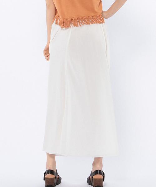Another Edition(アナザーエディション)の「ギャザーロングスカート/AEBC C ギャザー LONG SK◆(スカート・レディース・ホワイト/ライトピンク/オリーブ・フリ-)」の7枚目の写真
