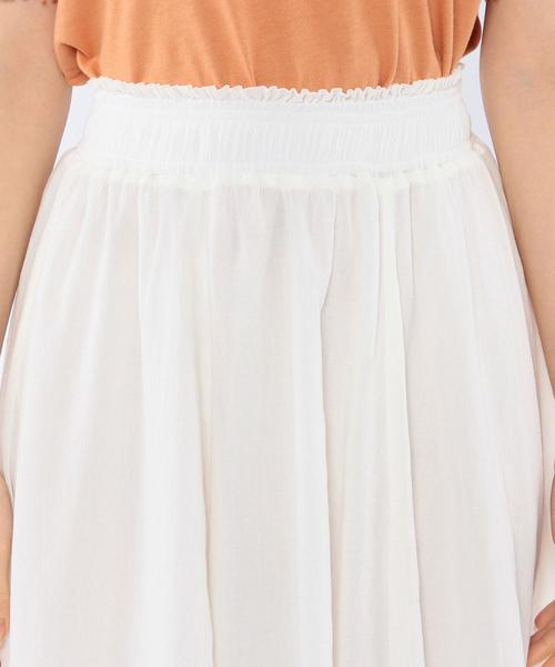 Another Edition(アナザーエディション)の「ギャザーロングスカート/AEBC C ギャザー LONG SK◆(スカート・レディース・ホワイト/ライトピンク/オリーブ・フリ-)」の14枚目の写真