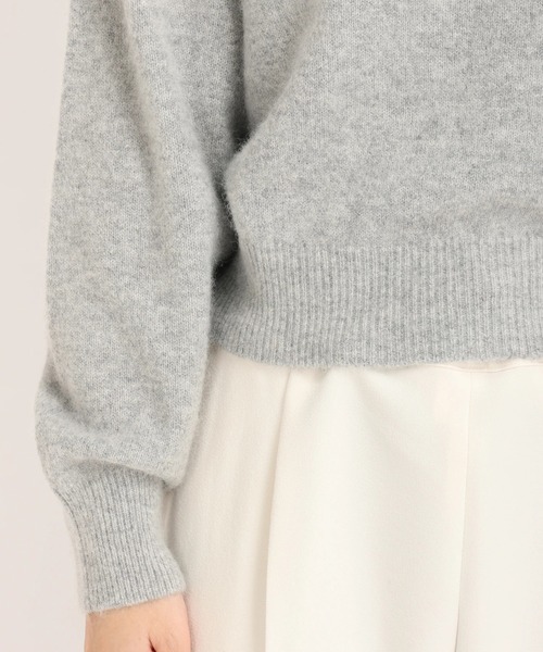 STRAWBERRY-FIELDS（ストロベリーフィールズ）の「【美人百花 2月号掲載】アンゴラリッチ　ニット・セーター（ニット/セーター・レディース・オフホワイト/ブラック/トップグレー・2）」の10枚目の写真