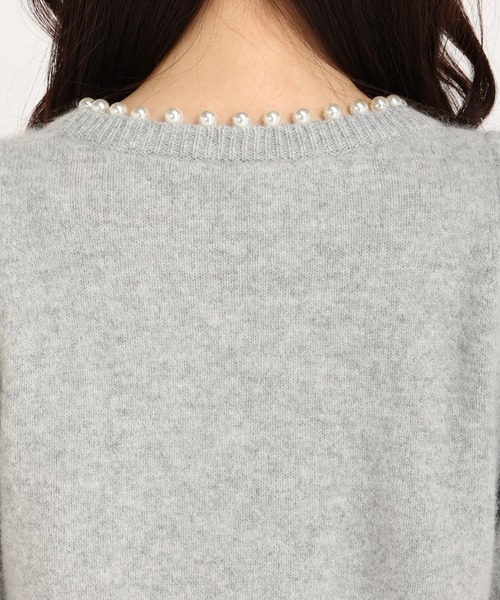 STRAWBERRY-FIELDS（ストロベリーフィールズ）の「【美人百花 2月号掲載】アンゴラリッチ　ニット・セーター（ニット/セーター・レディース・オフホワイト/ブラック/トップグレー・2）」の9枚目の写真