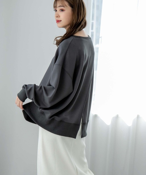 fifth（フィフス）の「バックデザインドライスウェット（スウェット・レディース・アイボリー/チャコールグレー/ネイビー/ブラック・S/M）」の21枚目の写真