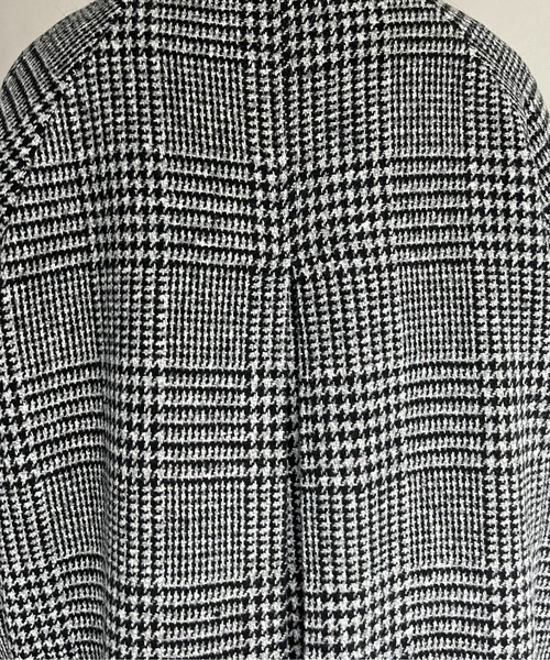 prose verse（プロズヴェール）の「グレンチェックスタンドカラーコート（その他アウター・レディース・グレー/チャコール・ﾌﾘ-）」の7枚目の写真