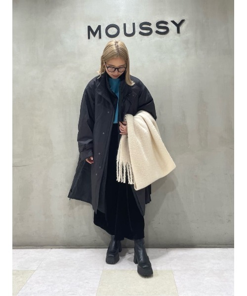MOUSSY(マウジー)の「BOUCLE ストール(マフラー・レディース・ベージュ/アイボリー/ピンク/ライトブルー・FREE)」の19枚目の写真
