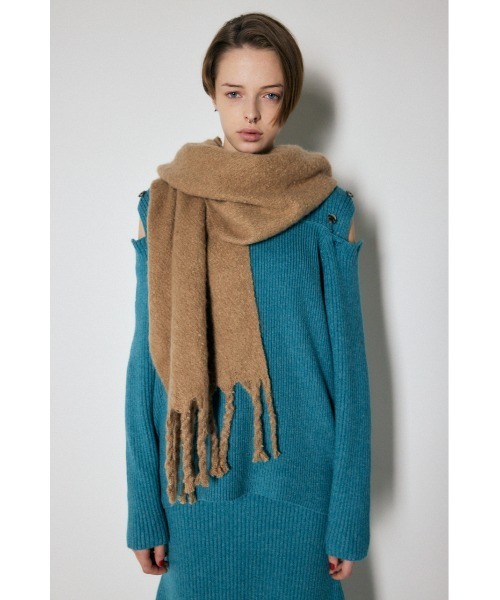 MOUSSY(マウジー)の「BOUCLE ストール(マフラー・レディース・ベージュ/アイボリー/ピンク/ライトブルー・FREE)」の22枚目の写真