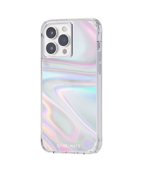 Case-Mate(ケースメイト)の「iPhone14ProMax 6.7inch Case-Mate Soap Bubble - Iridescent 3.0m落下耐衝撃・抗菌・リサイクル素材(スマホケース/カバー・レディース・クリア・ONE SIZE)」の4枚目の写真