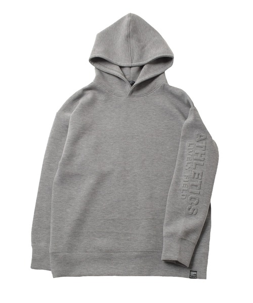 GLAZOS（グラソス）の「ダンボールニット・エンボスパーカー【セットアップ対応】（パーカー・キッズ・グレー/ブルー/ブラック・150cm/160cm/140cm/170cm）」の5枚目の写真