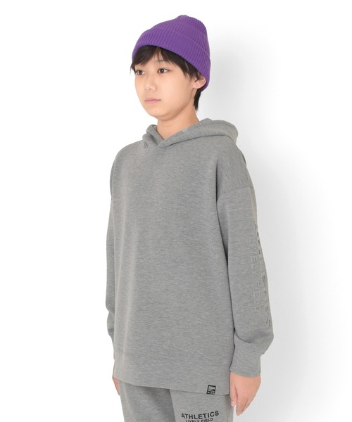 GLAZOS（グラソス）の「ダンボールニット・エンボスパーカー【セットアップ対応】（パーカー・キッズ・グレー/ブルー/ブラック・150cm/160cm/140cm/170cm）」の14枚目の写真