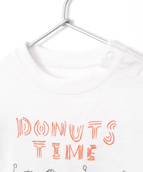 MAKE YOUR DAY（メイクユアデイ）の「ドーナツタイムロンパース（ロンパース・キッズ・ミント/オフホワイト・70/80）」の5枚目の写真