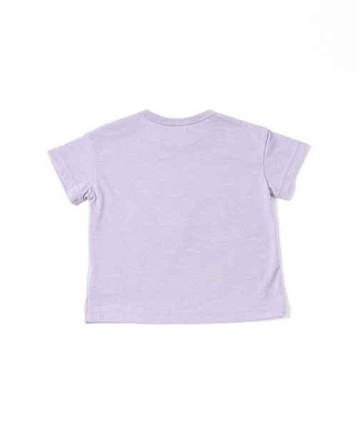 trois lapins kp(トロワラパンケーピー)の「うさぎ刺しゅう半袖Tシャツ(80~90)(Tシャツ/カットソー・キッズ・オレンジ/ラベンダー・90cm/80cm)」の7枚目の写真