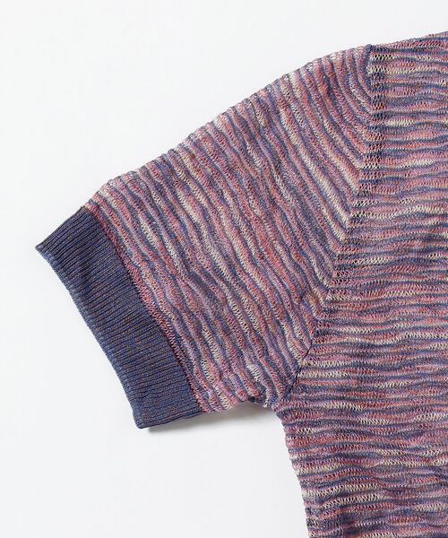 BEAMS BOY（ビームスボーイ）の「maturely / Rame Open Work Polo Shirt（ポロシャツ・レディース・イエロー系その他4/パープル・0/1）」の20枚目の写真