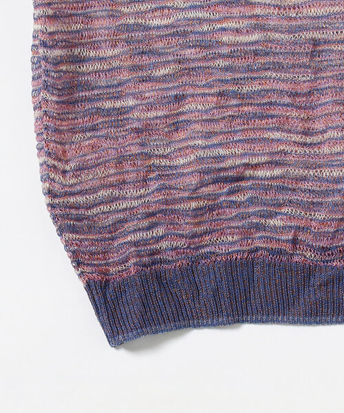 BEAMS BOY（ビームスボーイ）の「maturely / Rame Open Work Polo Shirt（ポロシャツ・レディース・イエロー系その他4/パープル・0/1）」の21枚目の写真