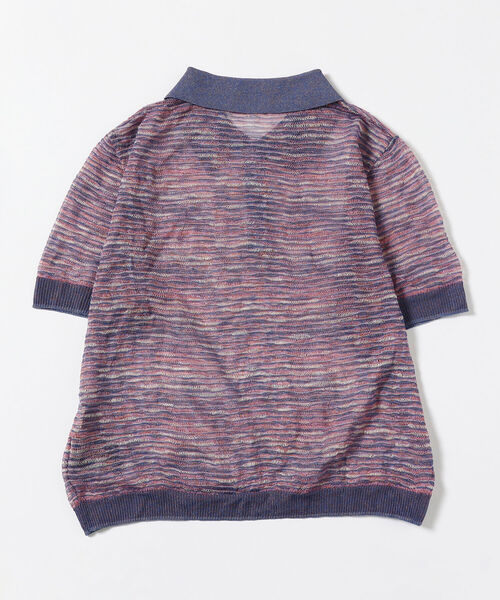BEAMS BOY（ビームスボーイ）の「maturely / Rame Open Work Polo Shirt（ポロシャツ・レディース・イエロー系その他4/パープル・0/1）」の22枚目の写真