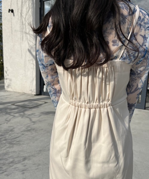 nemne store（ネンネストア）の「【低身長用サイズあり】ミニキャミワンピース（ワンピース・レディース・アイボリー/ブラック・SMALL/MEDIUM）」の7枚目の写真