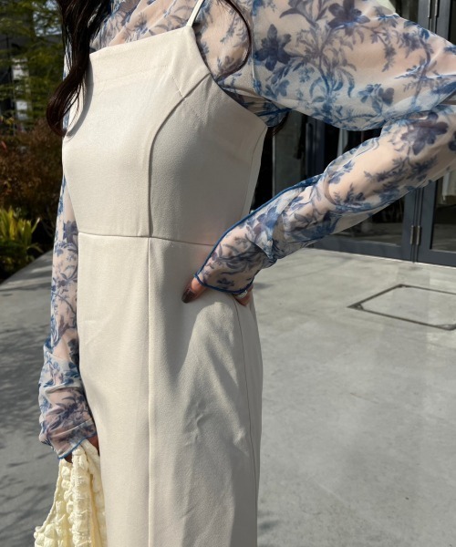 nemne store（ネンネストア）の「【低身長用サイズあり】ミニキャミワンピース（ワンピース・レディース・アイボリー/ブラック・SMALL/MEDIUM）」の8枚目の写真