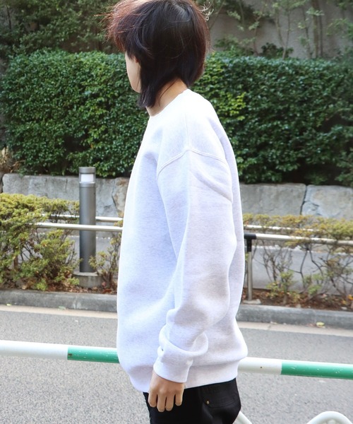 ROOPTOKYO(ループトウキョウ)の「10.0オンス クルーネック スウェット トレーナー 裏起毛 無地(スウェット・メンズ・ブラック/グレー/アッシュ/ホワイト・L/XL/M/S)」の7枚目の写真