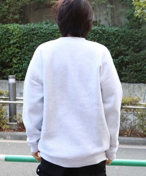 ROOPTOKYO(ループトウキョウ)の「10.0オンス クルーネック スウェット トレーナー 裏起毛 無地(スウェット・メンズ・ブラック/グレー/アッシュ/ホワイト・L/XL/M/S)」の8枚目の写真