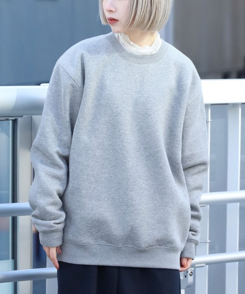 ROOPTOKYO(ループトウキョウ)の「10.0オンス クルーネック スウェット トレーナー 裏起毛 無地(スウェット・メンズ・ブラック/グレー/アッシュ/ホワイト・L/XL/M/S)」の5枚目の写真