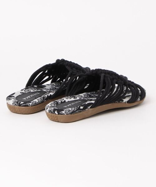 チチカカ（チチカカ）の「マクラメサンダル（サンダル・レディース・ブラック/ホワイト・MEDIUM/LARGE）」の3枚目の写真