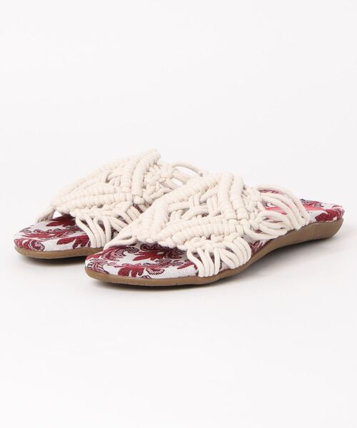 チチカカ（チチカカ）の「マクラメサンダル（サンダル・レディース・ブラック/ホワイト・MEDIUM/LARGE）」の5枚目の写真