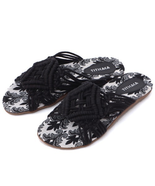 チチカカ（チチカカ）の「マクラメサンダル（サンダル・レディース・ブラック/ホワイト・MEDIUM/LARGE）」の7枚目の写真