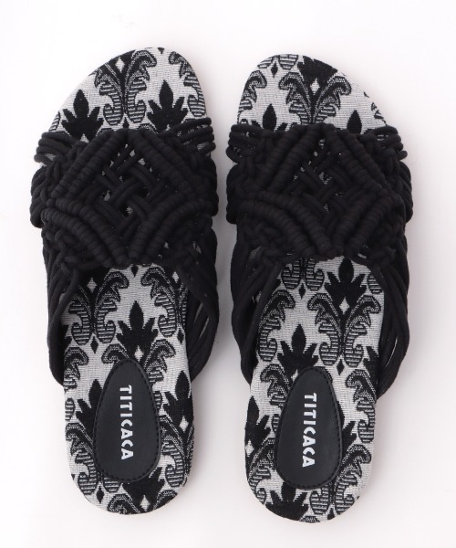 チチカカ（チチカカ）の「マクラメサンダル（サンダル・レディース・ブラック/ホワイト・MEDIUM/LARGE）」の17枚目の写真
