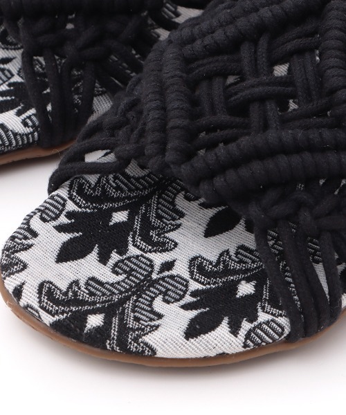 チチカカ（チチカカ）の「マクラメサンダル（サンダル・レディース・ブラック/ホワイト・MEDIUM/LARGE）」の14枚目の写真