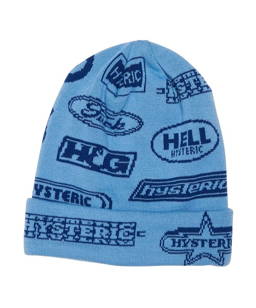 HYSTERIC GLAMOUR(ヒステリックグラマー)の「MOTOR CITY FEVER オーバーサイズビーニー(ニットキャップ/ビーニー・レディース・グリーン/ブラック/ブルー・FREE)」の8枚目の写真