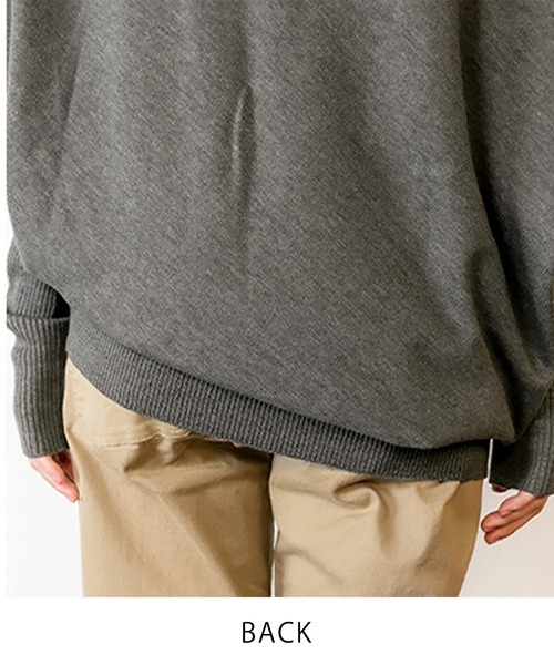 Felt-Maglietta（フェルトマリエッタ）の「変形ボトルネックアシメニット（ニット/セーター・レディース・ブラック/チャコールグレー・LL～3L/M-L）」の21枚目の写真