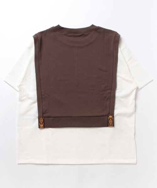 tシャツ スクエアレイヤードプルオーバー レディース スクエアレイヤードプルオーバー（Tシャツ/カットソー