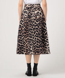 GANNI（ガニー）の「GANNI レオパード Aラインスカート（スカート