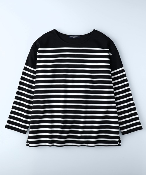 HONEYSUCKLE ROSE(ハニーサックルローズ)の「【HONEYSUCKLE ROSE】パネルボーダーロンT(Tシャツ/カットソー・レディース・ネイビー/グレー/ブラック・M/L)」の10枚目の写真