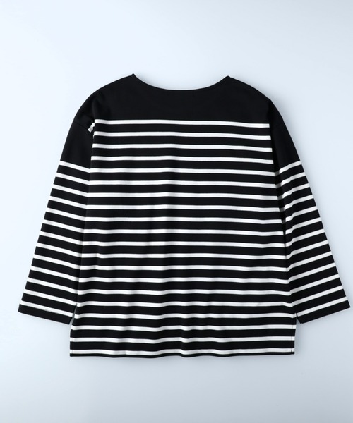 HONEYSUCKLE ROSE(ハニーサックルローズ)の「【HONEYSUCKLE ROSE】パネルボーダーロンT(Tシャツ/カットソー・レディース・ネイビー/グレー/ブラック・M/L)」の11枚目の写真