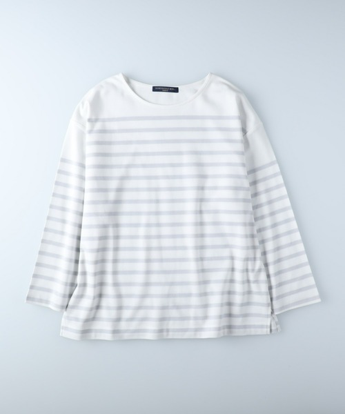 HONEYSUCKLE ROSE(ハニーサックルローズ)の「【HONEYSUCKLE ROSE】パネルボーダーロンT(Tシャツ/カットソー・レディース・ネイビー/グレー/ブラック・M/L)」の12枚目の写真