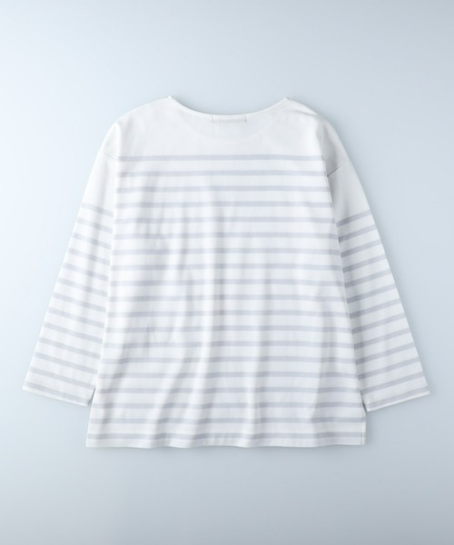 HONEYSUCKLE ROSE(ハニーサックルローズ)の「【HONEYSUCKLE ROSE】パネルボーダーロンT(Tシャツ/カットソー・レディース・ネイビー/グレー/ブラック・M/L)」の13枚目の写真