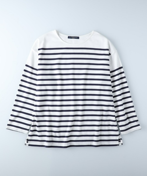 HONEYSUCKLE ROSE(ハニーサックルローズ)の「【HONEYSUCKLE ROSE】パネルボーダーロンT(Tシャツ/カットソー・レディース・ネイビー/グレー/ブラック・M/L)」の14枚目の写真