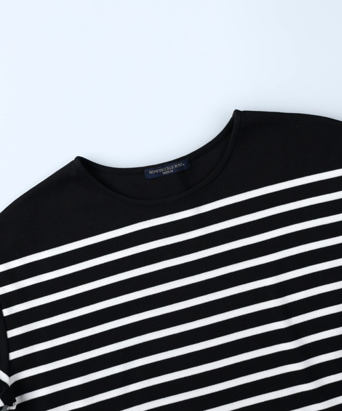 HONEYSUCKLE ROSE(ハニーサックルローズ)の「【HONEYSUCKLE ROSE】パネルボーダーロンT(Tシャツ/カットソー・レディース・ネイビー/グレー/ブラック・M/L)」の16枚目の写真