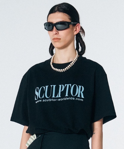 SCULPTOR（スカルプター）の「Fuzzy Classic Logo Tee/ファジー