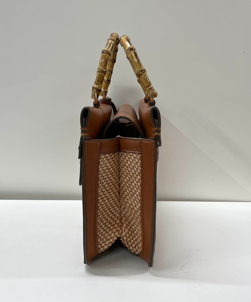 CAPRICIEUX LE'MAGE（カプリシューレマージュ）の「〈LE VERNIS/ル・ベルニ〉ザツザイMIXボストンバッグ（ハンドバッグ・レディース・ブラック/キャメル・FREE）」の5枚目の写真