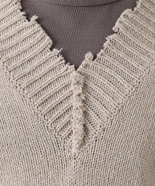 Maison Margiela（メゾンマルジェラ）の「【MAISON MARGIELA / メゾン マルジェラ】Destroyed cotton vest（ベスト・メンズ・アイボリー・MEDIUM）」の10枚目の写真