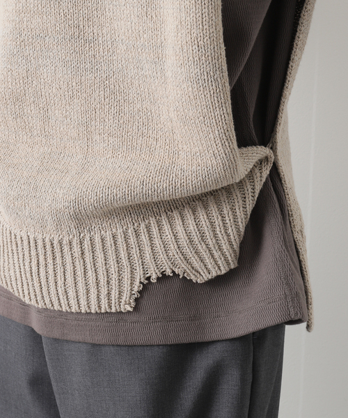 Maison Margiela（メゾンマルジェラ）の「【MAISON MARGIELA / メゾン マルジェラ】Destroyed cotton vest（ベスト・メンズ・アイボリー・MEDIUM）」の11枚目の写真