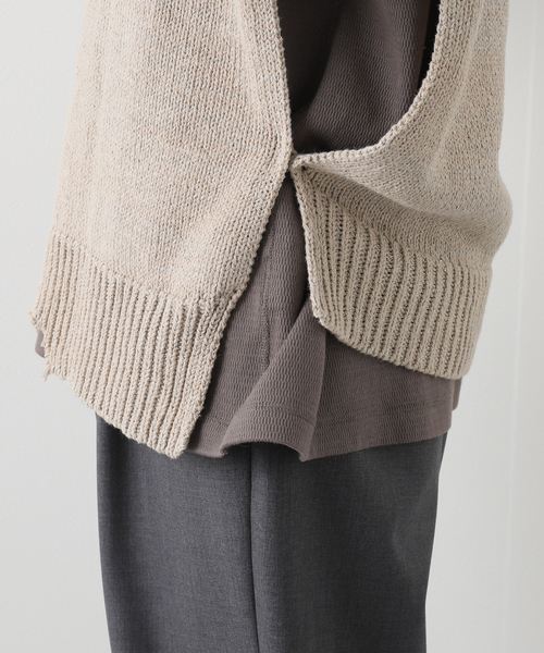 Maison Margiela（メゾンマルジェラ）の「【MAISON MARGIELA / メゾン マルジェラ】Destroyed cotton vest（ベスト・メンズ・アイボリー・MEDIUM）」の12枚目の写真