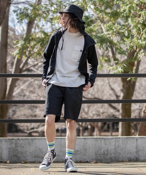 OUTDOOR PRODUCTS（アウトドアプロダクツ）の「【OUTDOOR PRODUCTS/アウトドアプロダクツ】吸水速乾　抗菌防臭加工　リフレクター　透湿　UVカット　軽量　ラッシュガードとしても使用可　ワンポイントブランドロゴ　パーカー（パーカー・メンズ・グレー/ブラック/ネイビー・MEDIUM/LARGE/X-LARGE）」の15枚目の写真