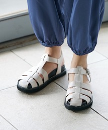 厚底ビジューグルカサンダル