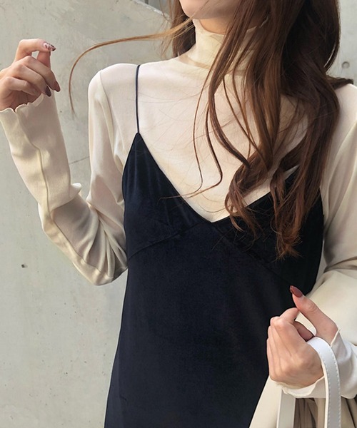 ALTROSE（アルトローズ）の「メロートップス タートルネック メロー シアー カットソー インナートップス（Tシャツ/カットソー・レディース・ホワイト/アイボリー/ブラック/グレー・FREE）」の18枚目の写真