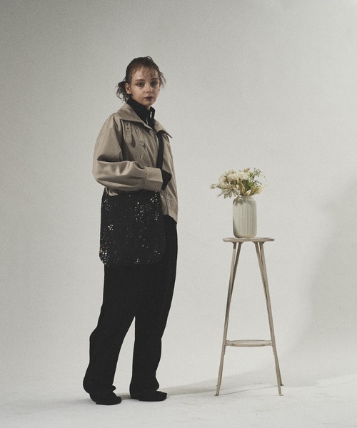Adoon plain(アドーンプレーン)の「【Short length B-3 jacket】/ショート丈B-3ジャケット(ブルゾン・メンズ・ブラック/ベージュ・MEDIUM/LARGE)」の10枚目の写真